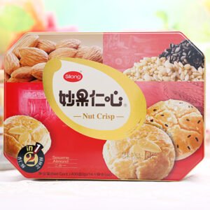 BÁNH QUY HÀN QUỐC SILANG HẠNH NHÂN MÈ 468G ( LỤC GIÁC)